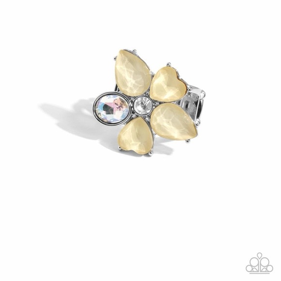 paparazzi Jewelry - Fanciful Feature - Yellow Ring